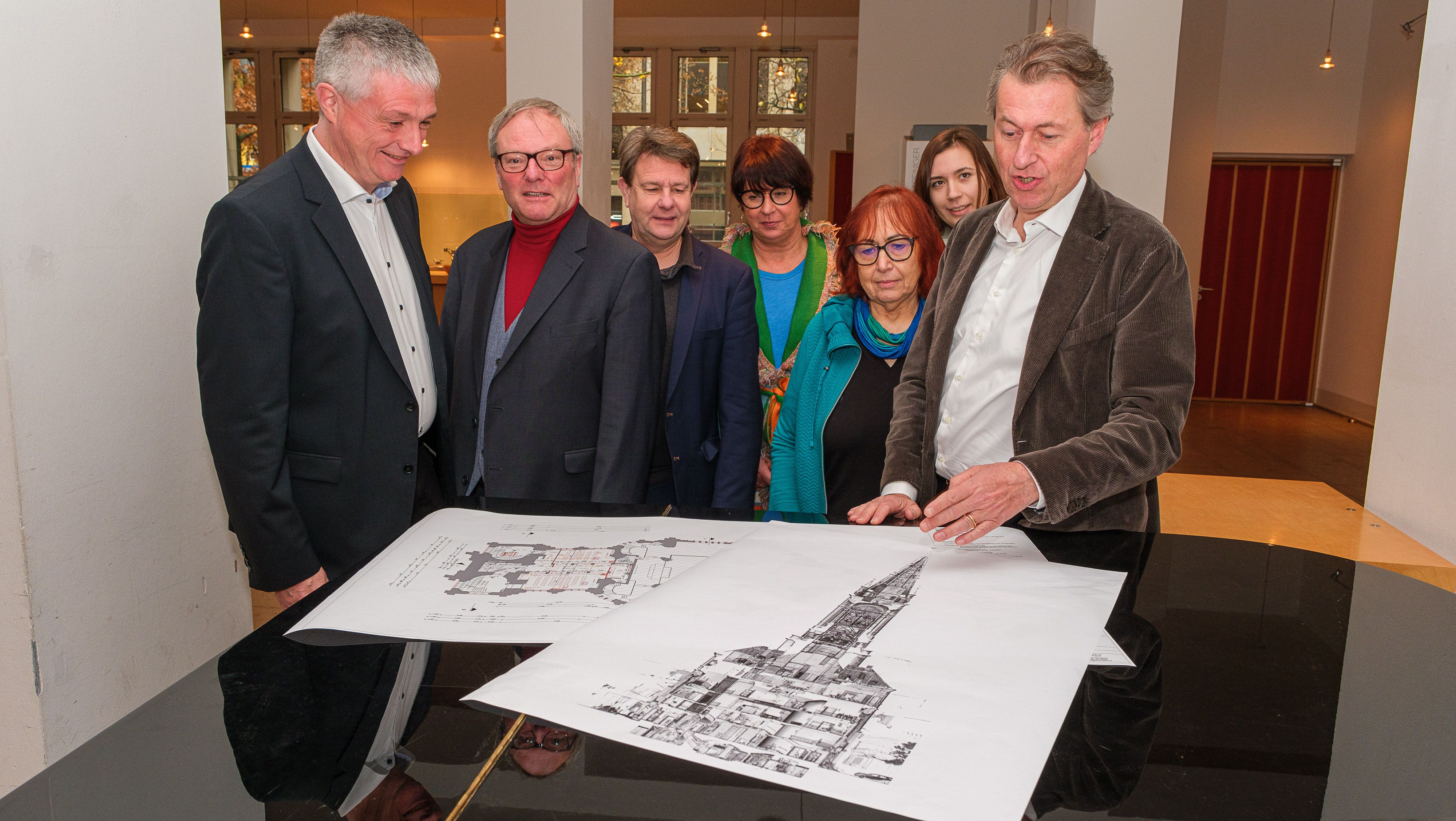 Projektteam der Sanierung; Foto: Uwe Schaffmeister