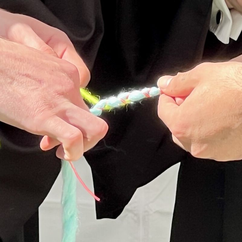 Segensbändchen bei einer Hochzeit; Quelle: Fundus
