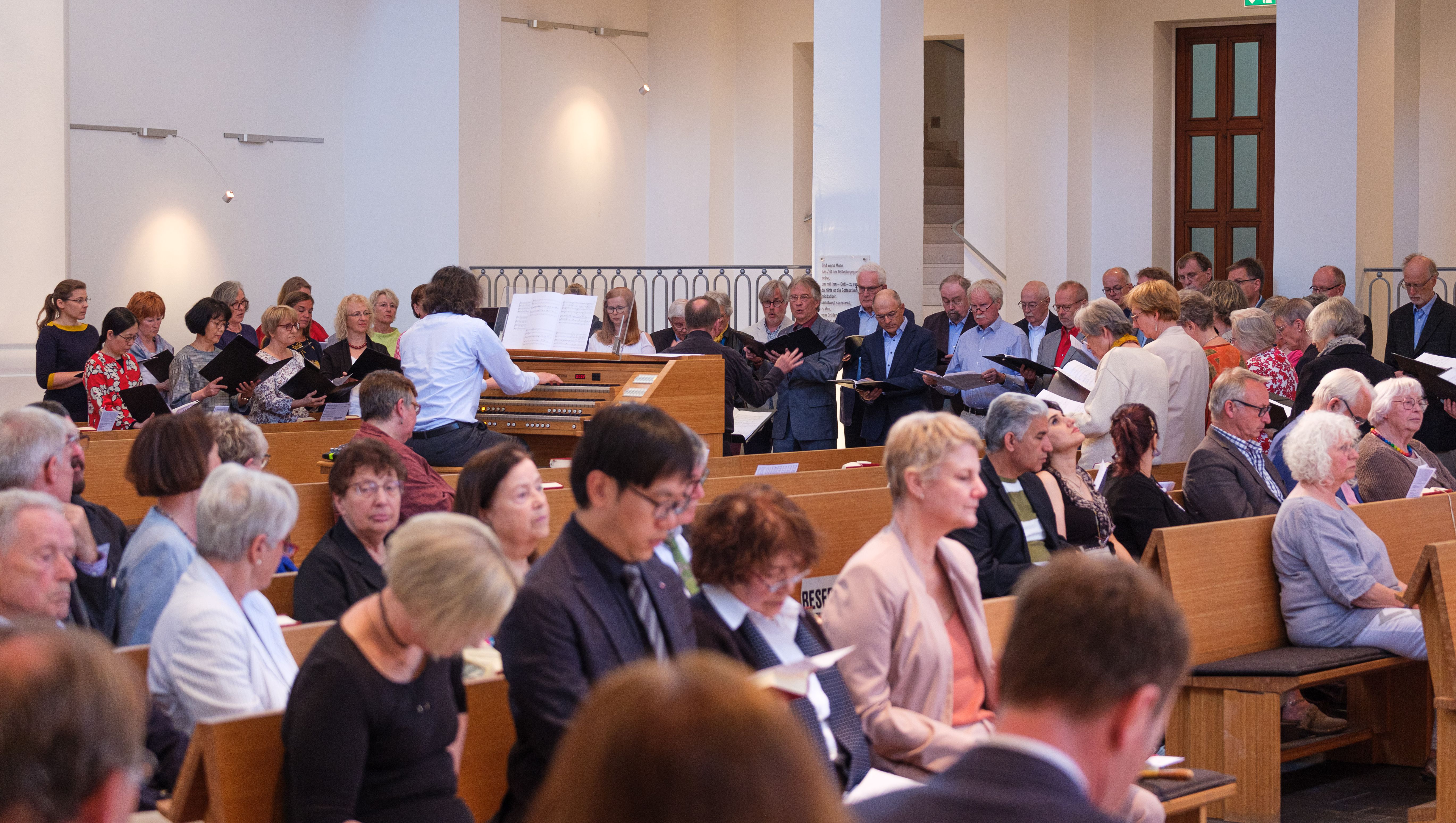 Gottesdienst in der Johanneskirche; Foto: Uwe Schaffmeister