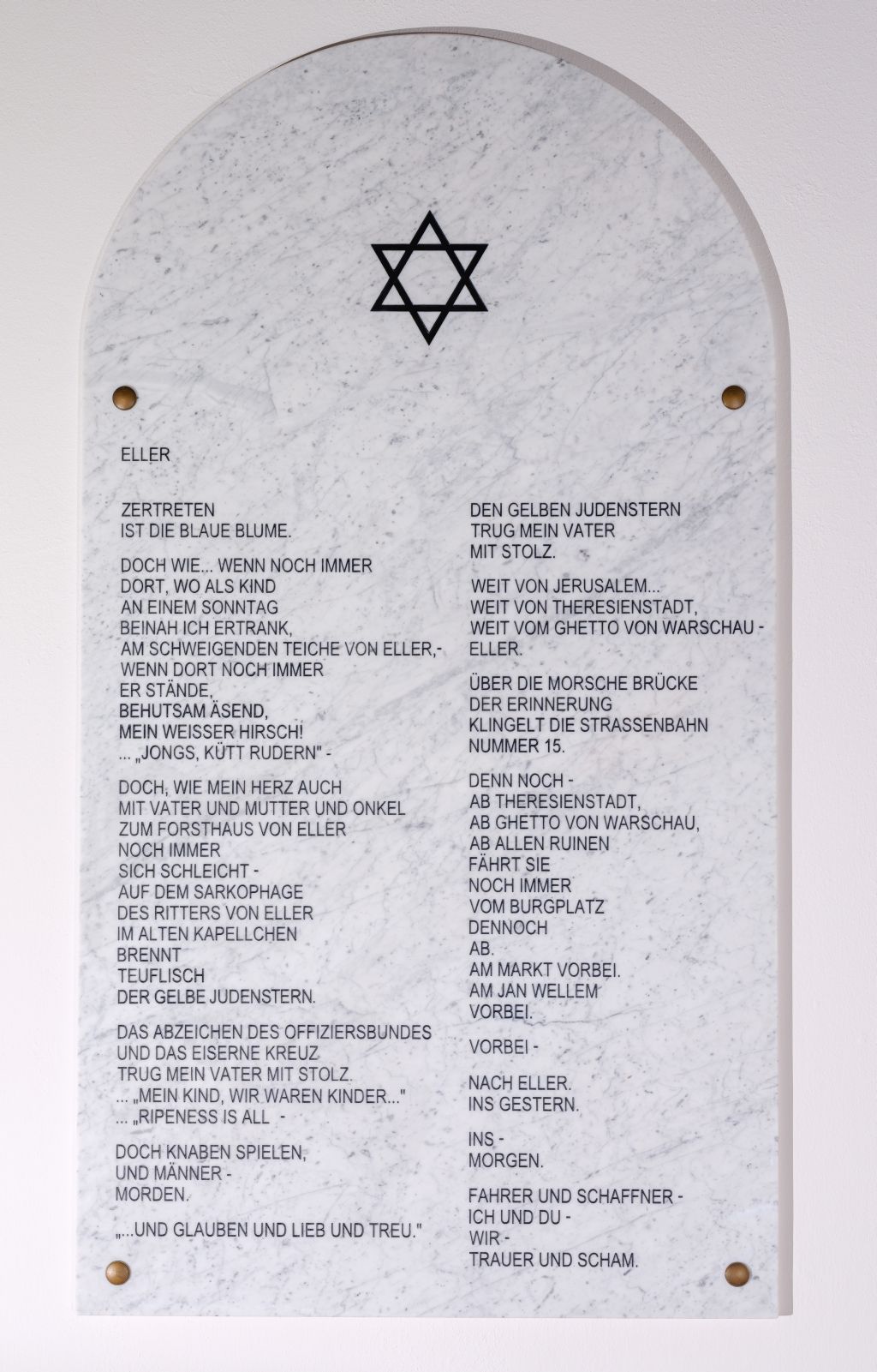 Gedenktafel in der Schlosskirche; Foto: Gemeinde