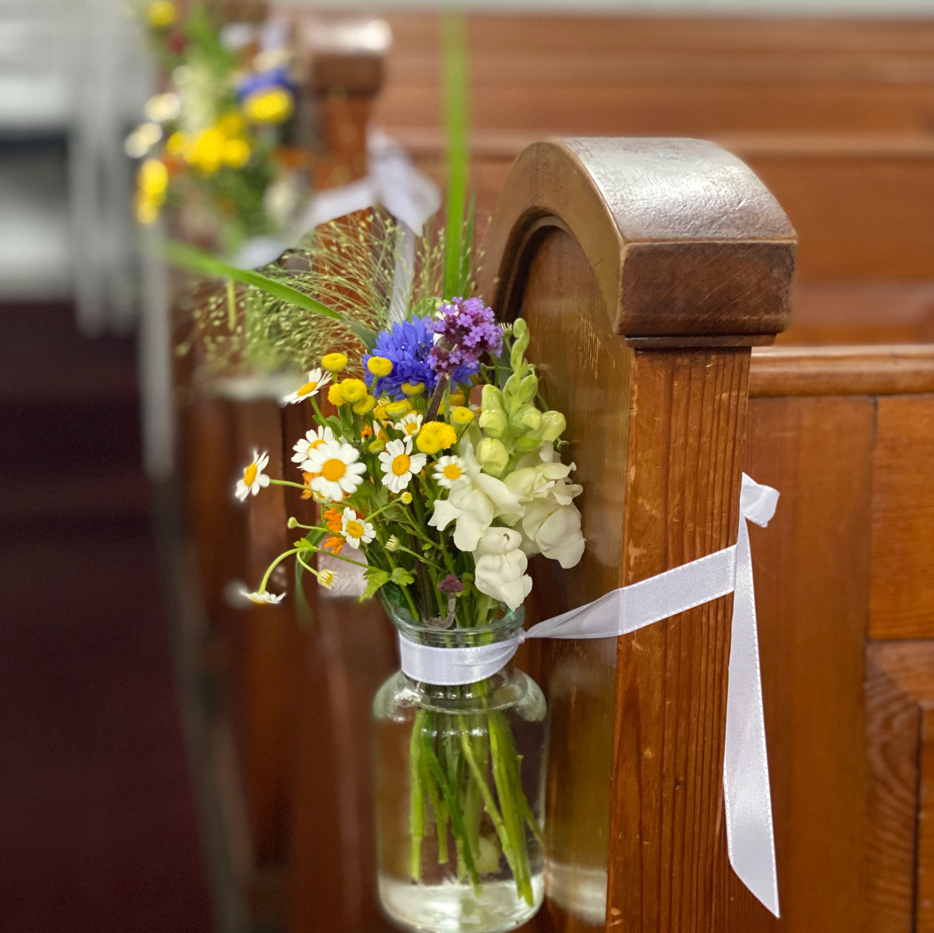 Segensbändchen bei einer Hochzeit; Quelle: Gemeinde