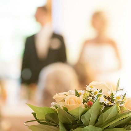 Segensbändchen bei einer Hochzeit; Quelle: Fundus