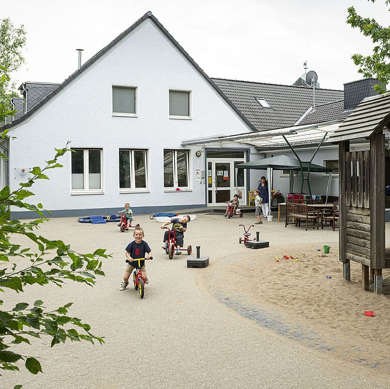 Außenaufnahme der Kita Gatherweg; Foto: Diakonie Düsseldorf