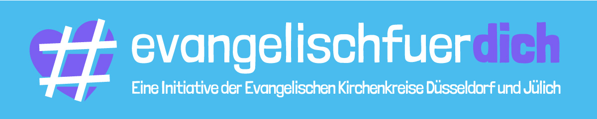 Logo der Initiative "#evangelischfürdich"